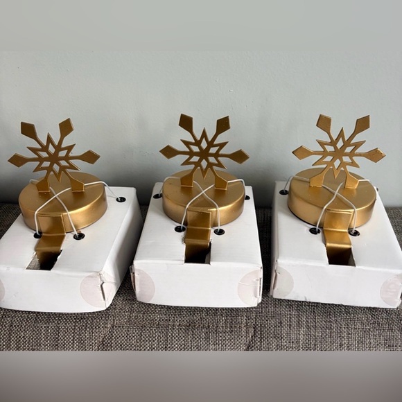 Target Other - Target Gold Snowflake Stocking Holders